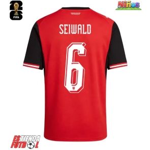 Austria Nicolas Seiwald #6 Primera Equipación Niños Mundial 2026 Manga Corta (+ Pantalones cortos)